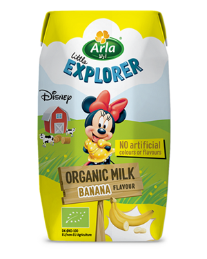 Little Explorer Banana flavoured organic milk 200 ml