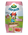 Strawberry flavoured organic milk 200 ml