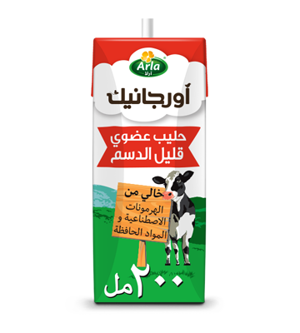 حليب آرلا العضوي قليل الدسم 200ml