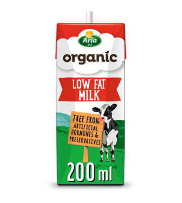 Arla Organic Low Fat 200ml