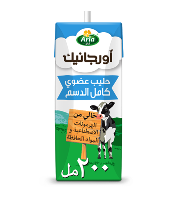 حليب آرلا العضوي كامل الدسم 200ml