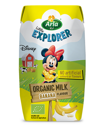 Little Explorer Banana flavoured organic milk 200 ml