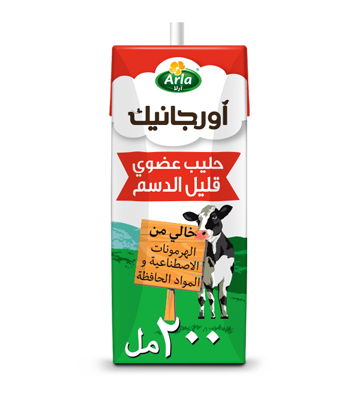 حليب آرلا العضوي قليل الدسم 200ml