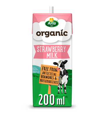 Arla Organic Strawberry 200ml